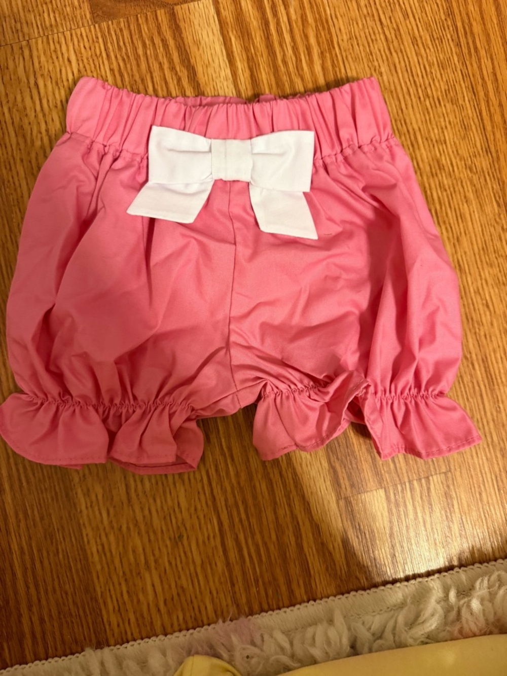 Pink Ruffle Bow Baby knickers